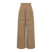 Wide Trousers Ambush , Beige , Dames