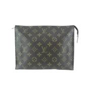 Tweedehands canvas LV-tassen Louis Vuitton Vintage , Brown , Dames