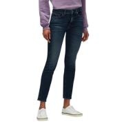 Luxe Vintage Roxanne Skinny Jeans 7 For All Mankind , Blue , Dames