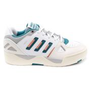 Witte Sneakers - Materiaal: Stof, Zool: Rubber Adidas , White , Heren
