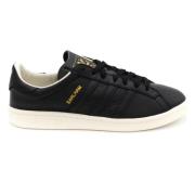 Zwarte Leren Sneakers Adidas , Black , Heren