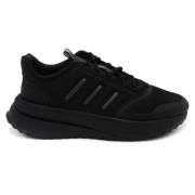 Zwarte Sneakers met Rubberen Zool Adidas , Black , Heren