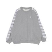 Marled Crewneck Sweatshirt Sporty Style Adidas , Gray , Dames