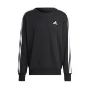 Zwarte Crewneck Sweatshirt voor Heren Adidas , Black , Heren