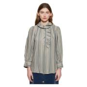 Edward gestreepte blouse Antik Batik , Gray , Dames