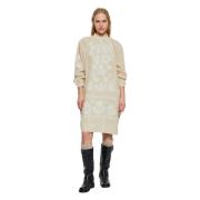 Midi Dresses Antik Batik , Beige , Dames