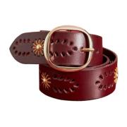 Ricky leren Riem Antik Batik , Red , Dames