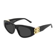 Dynasty Cat Sunglasses Balenciaga , Black , Dames