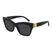 Sungles Bb0132S Balenciaga , Black , Dames