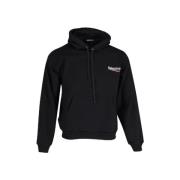 Zwarte politieke campagne hoodie Balenciaga , Black , Heren