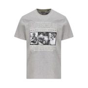 Steve McQueen Reel T-shirt met korte mouwen Barbour , Gray , Heren