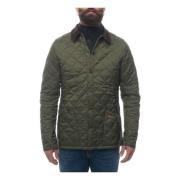 Kort donsjack met fluwelen kraag Barbour , Green , Heren