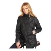 Beadnell Wax Jacket Barbour , Black , Dames