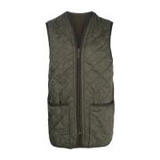 Groene Gewatteerde Gilet met Zak Barbour , Green , Heren