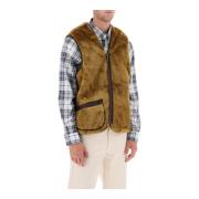 Omkeerbare Gebreide Vest met V-Hals en Rits Barbour , Beige , Heren