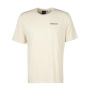 Logo T-shirt met Barbour-coördinaten Barbour , Beige , Heren