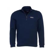 Essentiële Half Zip Sweatshirt Navy Barbour , Blue , Heren