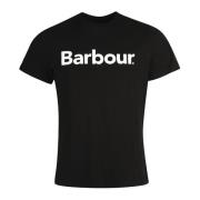 Essentiële Logo T-Shirt Barbour , Black , Heren