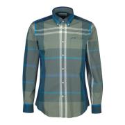 Op maat gemaakt overhemd in Kielder Blue Tartan Barbour , Multicolor ,...