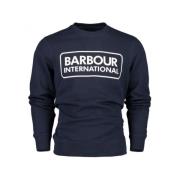 Grote Logo Sweatshirt in Navy Barbour , Blue , Heren
