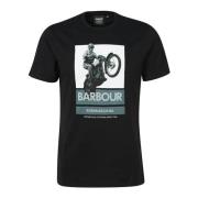 Archie Graphic-Print T-Shirt Barbour , Black , Heren