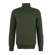 Essential Lambswool Half Zip Coltrui Barbour , Green , Heren