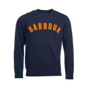 Vintage Logo Crew Sweatshirt Barbour , Blue , Heren