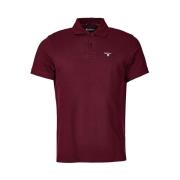 Tartan Pique Polo Shirt Barbour , Red , Heren