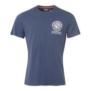 SMQ Victor T-Shirt Navy Barbour , Blue , Heren