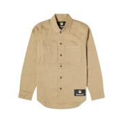 Minimalistische Trench Overshirt Barbour , Beige , Heren