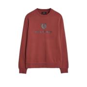 Signature Crewneck Sweatshirt in Lava Red Belstaff , Red , Heren