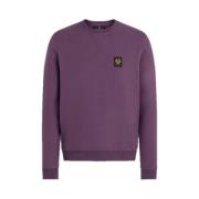 Klassieke Dark Garnet Sweatshirt met Bouclé Katoen Belstaff , Purple ,...