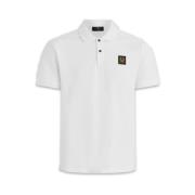 Discrete Stijl Katoenen Pique Polo Belstaff , White , Heren