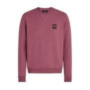 Klassieke Katoenen Sweatshirt met V Steek Detail Belstaff , Red , Here...