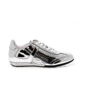 Zilveren Leren Sneakers voor Vrouwen Bikkembergs , Gray , Dames