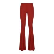 Wide Trousers Blumarine , Red , Dames