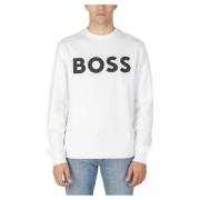 Basic Crew Sweatshirt Boss , White , Heren