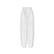 Loose-fitting trousers Bottega Veneta , White , Dames