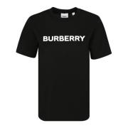 Logo Print T-Shirt Burberry , Black , Dames
