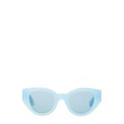 Gestikte Cat-Eye Zonnebril Burberry , Blue , Dames