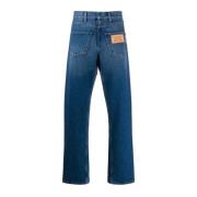 Moderne Statement Straight Jeans Burberry , Blue , Heren