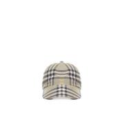 Jager Groen Geruite Pet Burberry , Beige , Heren