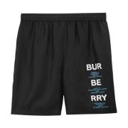 Zwarte Shorts voor Heren Aw23 Burberry , Black , Heren