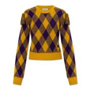 Wollen trui Burberry , Yellow , Dames