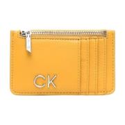 Gouden Portemonnee en Kaarthouder voor Moderne Vrouwen Calvin Klein , ...