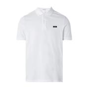 Korte Mouw Polo Shirt Calvin Klein , White , Heren