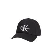 Monogram Baseball Cap - Stijlvol en Comfortabel Calvin Klein , Black ,...