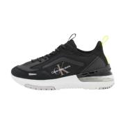 Fluorescerende contrast sneakers voor vrouwen Calvin Klein , Black , D...