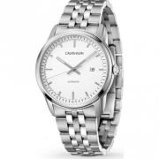 Zilveren Automatisch Horloge voor Heren Calvin Klein , Gray , Heren