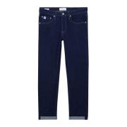 Blauwe Regular Denim Jeans Calvin Klein , Blue , Heren